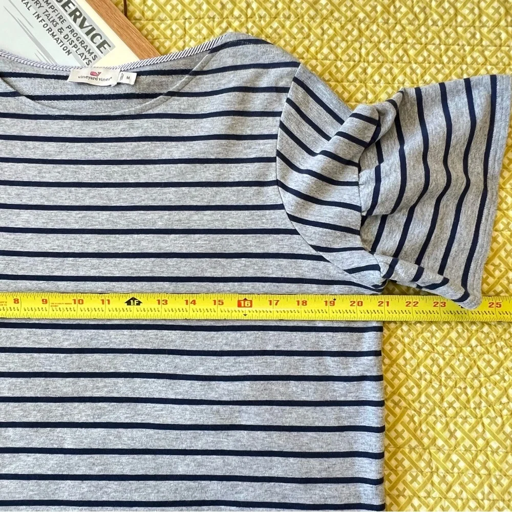 Vineyard Vines Striped Short Ruffle Sleeve - Picture 6 of 7